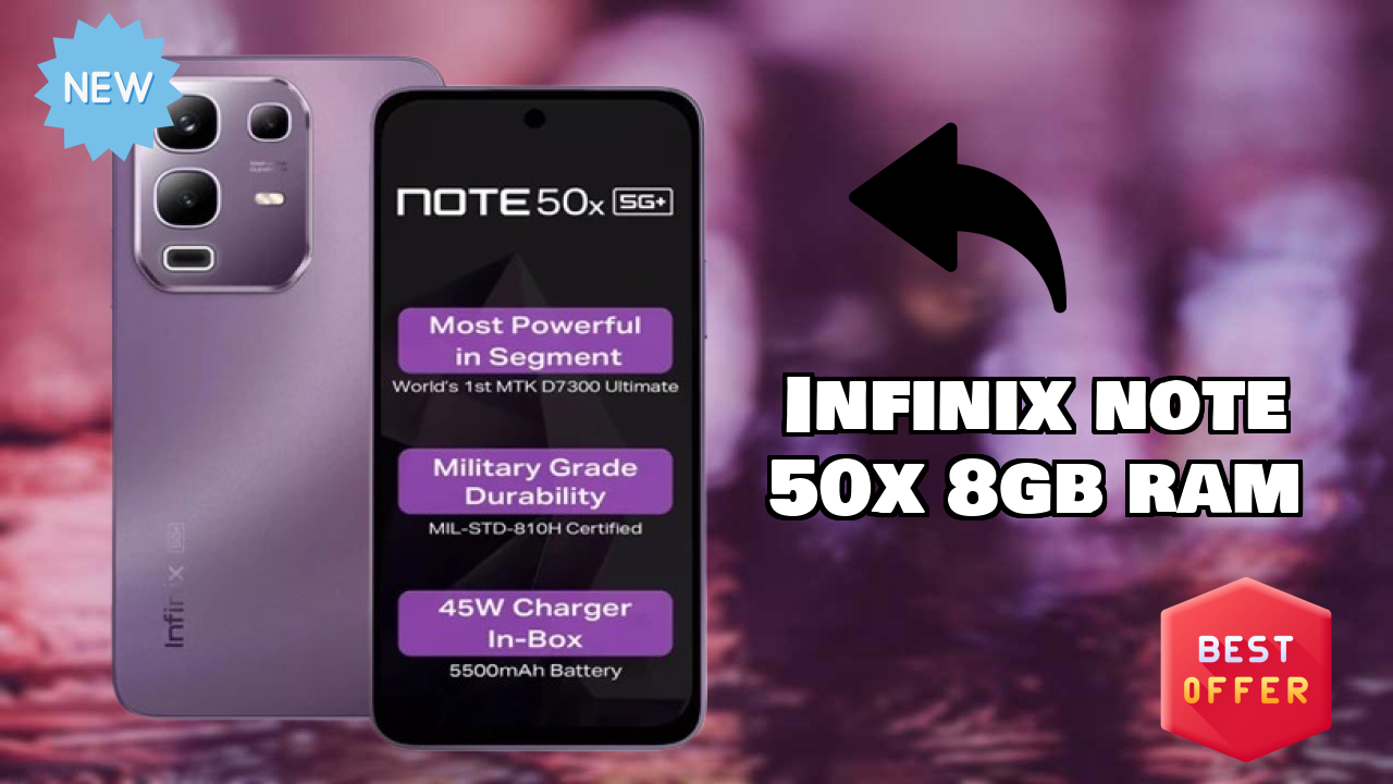 Infinix Note 50X 8GB RAM Gaming Performance: MediaTek Dimensity 7300 Ultimate FPS