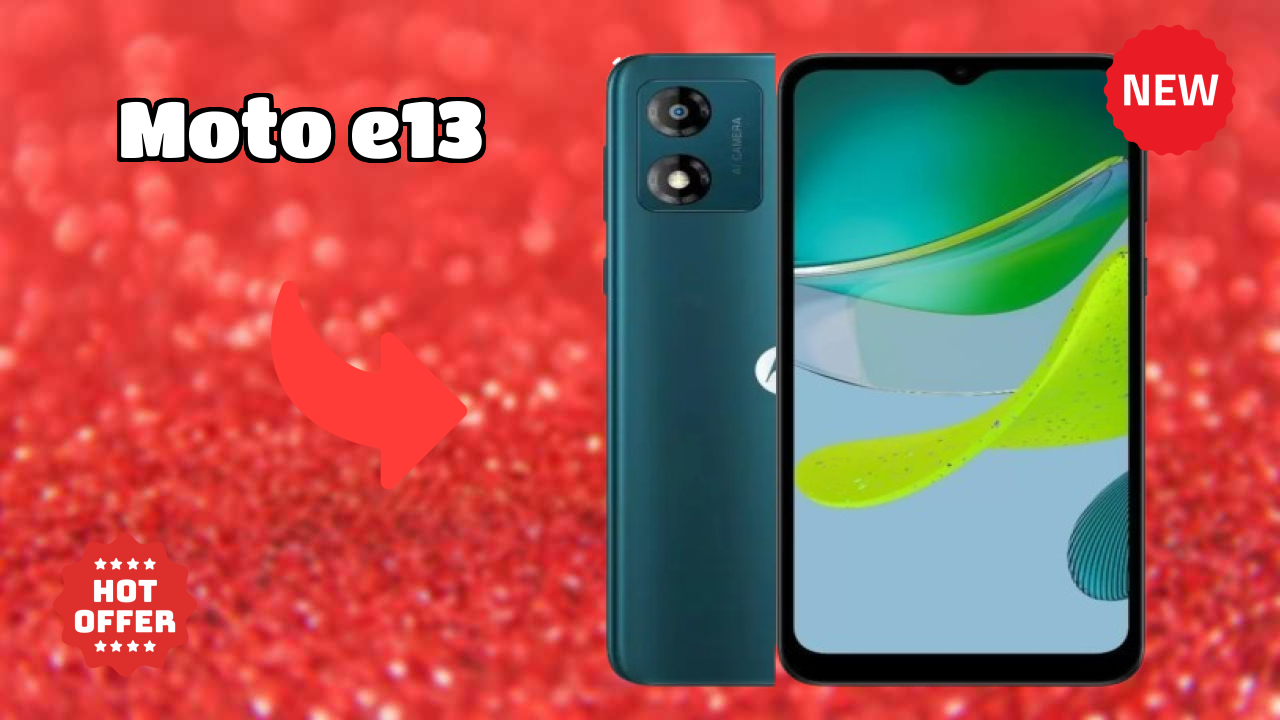 Moto E13 Display Size: 6.5 Inches (16.51 Cm) Screen Quality