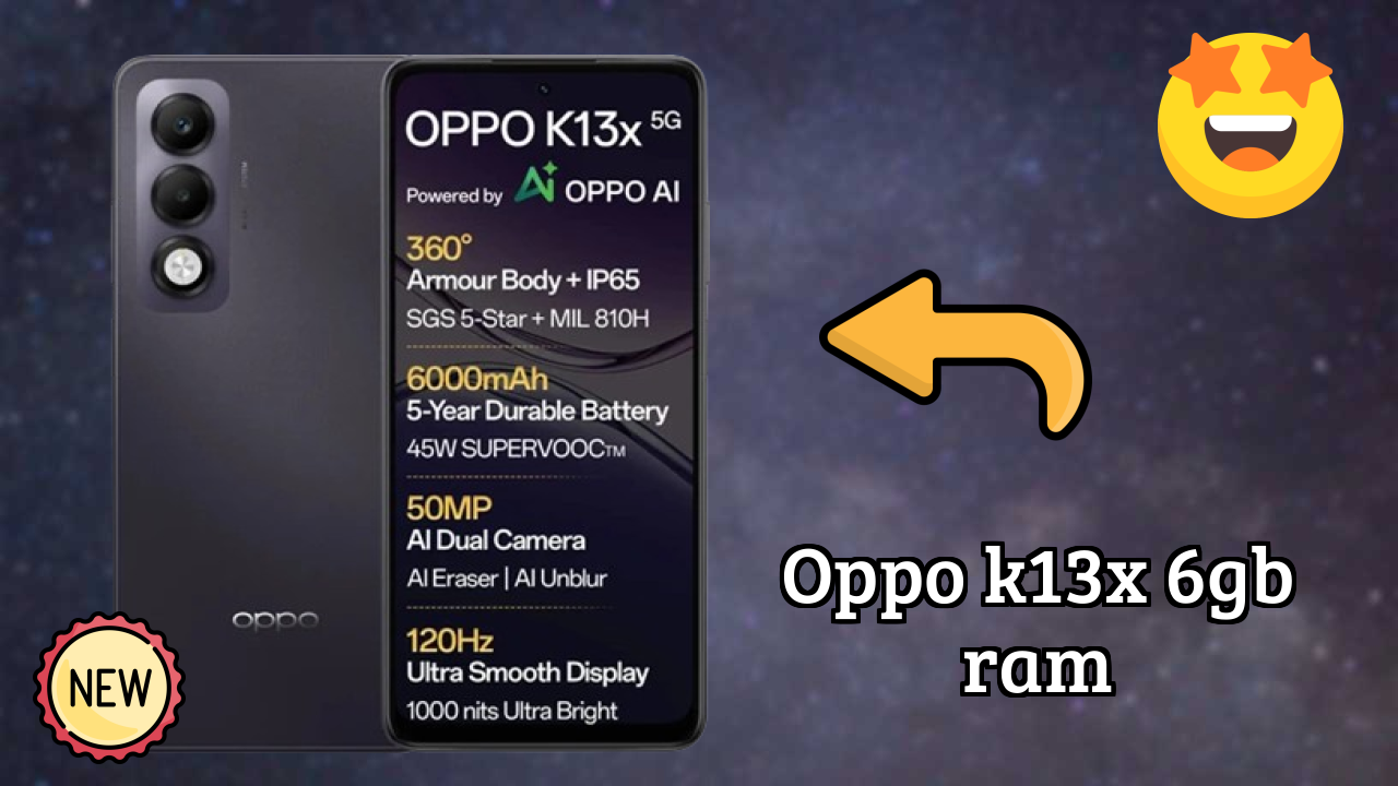 Unboxing Oppo OPPO K13x 6GB RAM - First Impressions & Features