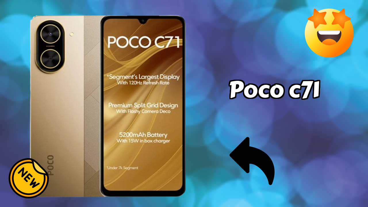 POCO C71 at ₹6,179 - Complete Specifications